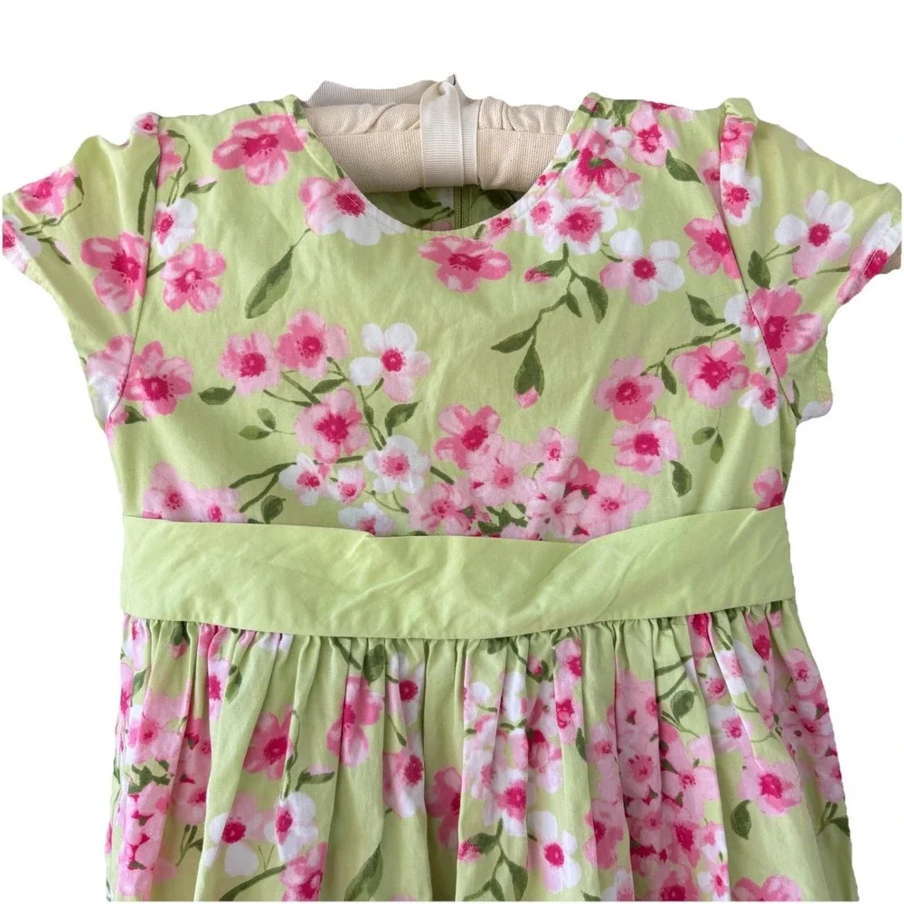 Gymboree SPRING SOCIAL Dress Girl's 6 Summer Celebration Floral Cherry‎ Blossoms